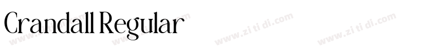 Crandall Regular字体转换 Crandall Regular字体转换